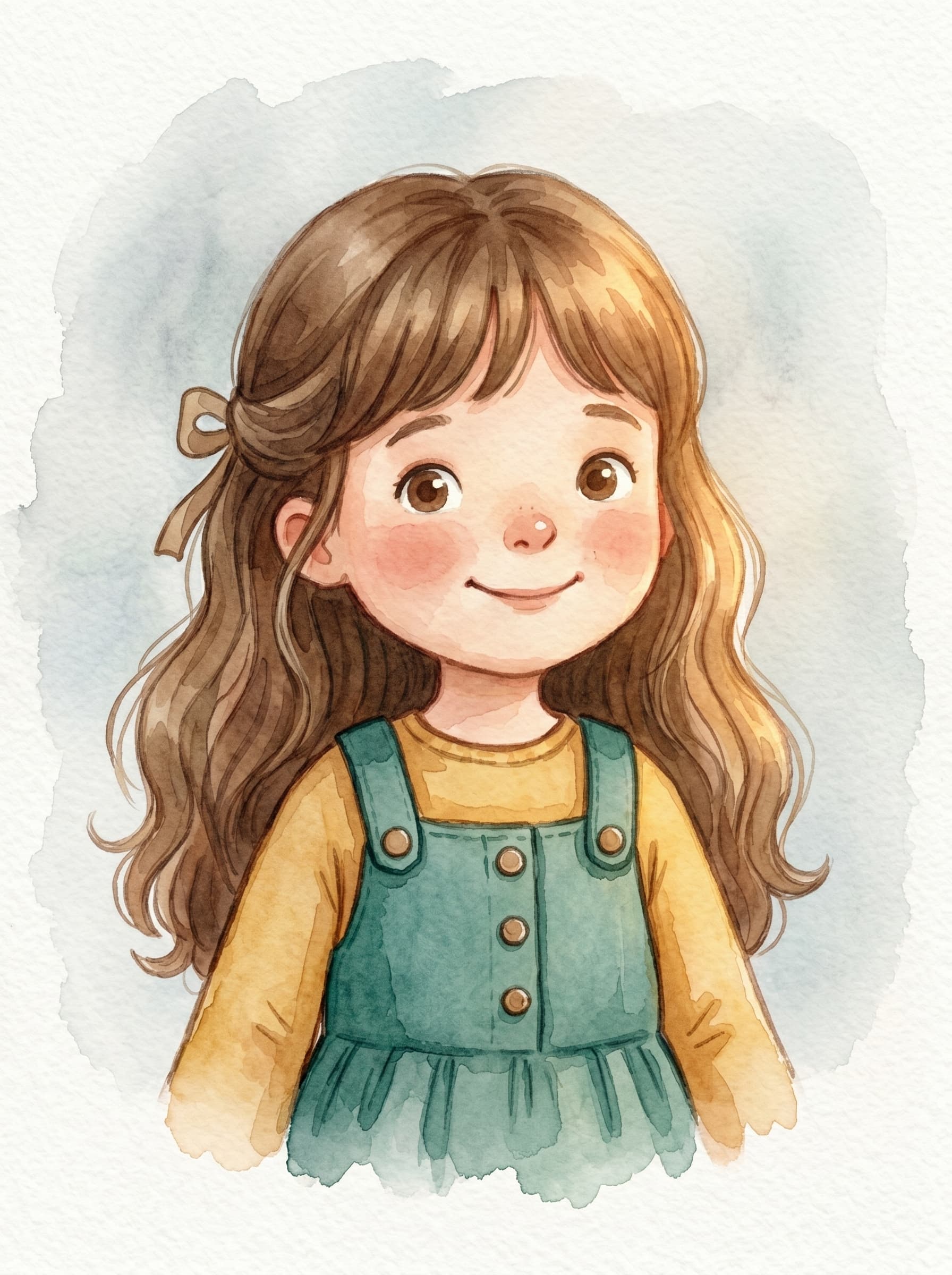 Derselbe Held im Stil Aquarell